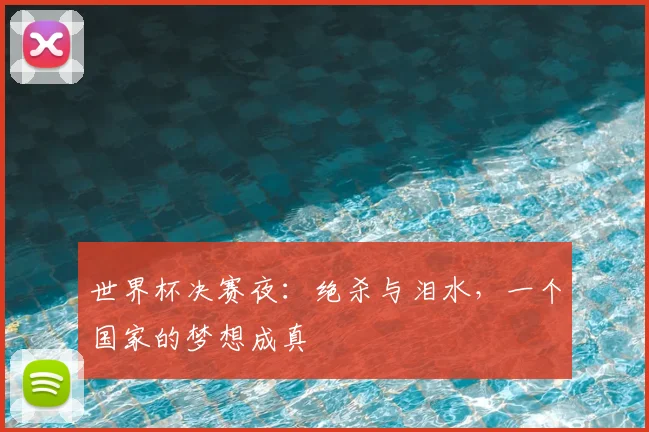 世界杯决赛夜：绝杀与泪水，一个国家的梦想成真